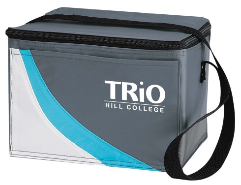 The colorful alternative to the traditional 6-pack! Front slip pocket with eye-catching asymmetrical design. Room for 6-pack and more. Slopes Collection also available in a drawstring backpack and tote option.