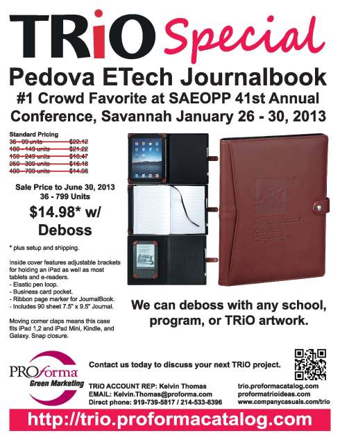 Snap closure. Inside cover features adjustable brackets for holding an iPad as well as most tablets and e-readers. Elastic pen loop. Business card pocket. Ribbon page marker for JournalBook. Includes 90 sheet 7.5" x 9.5" bound JournalBook refill. This case fits iPad 1,2 and iPad Mini.