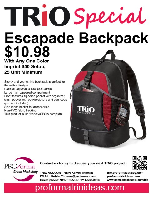 Sporty and young, this backpack is perfect for the active lifestyle.