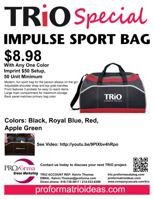 Modern, fun sport bag for the person always on the go.