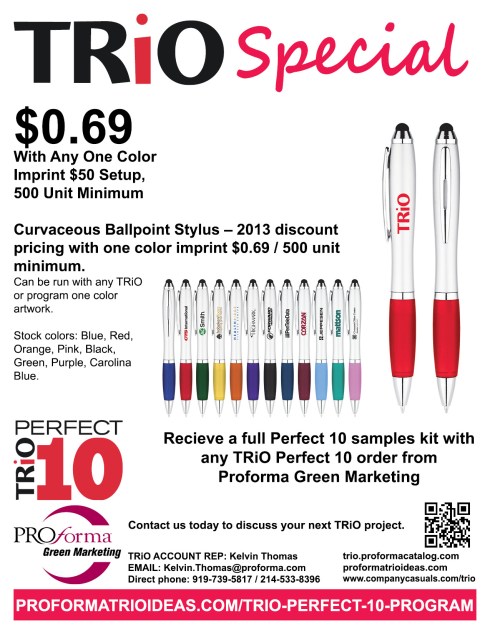 From the TRiO Perfect 10 program.