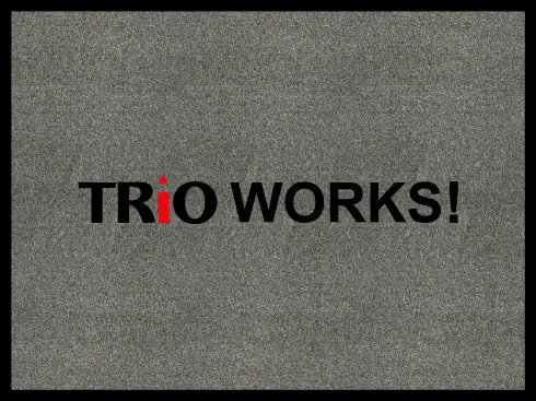 Two color floor mat. Small run project.