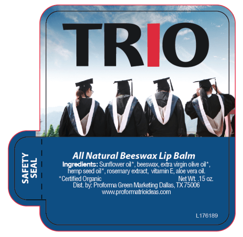 100% All Natural Lip Balm made with ingredients like beeswax, vitamin E and aloe. 