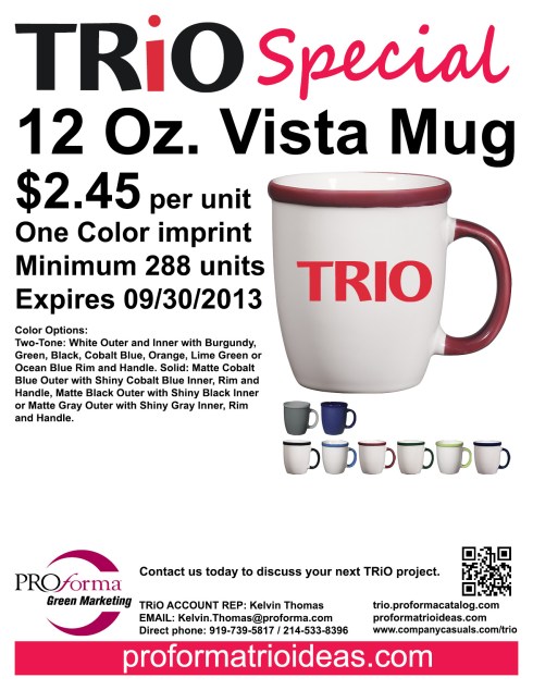 Ceramic Mug 12oz coffee house style mug. Price is for any one color imprint. 