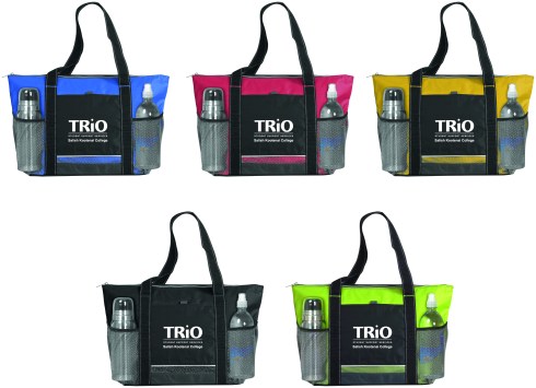 Tote your cooler around town or work with shoulder length handles. This large cooler tote allows for up to 24 cans.