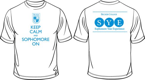 100% Cotton. White tee shirts. One color imprint front and back.