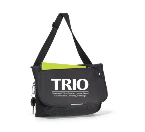 Front zippered pocket sized to fit up to a 10" a tablet with a case Multi-function organizer under front flap.