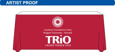 Red with one color white imprint.