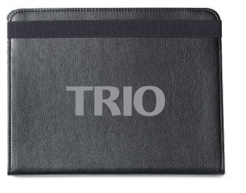 Slim, protective case with frameless mount easily snaps onto iPad.