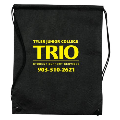 Made of durable eco friendly 80 GSM Nonwoven Polypropylene material. Spacious interior with drawstring cinch top closure. Adjustable soft Nylon cord shoulder straps. All of our nonwoven poly is 100% recyclable and made of 40% pre-consumer recycled contents and 60% post-consumer recycled contents.