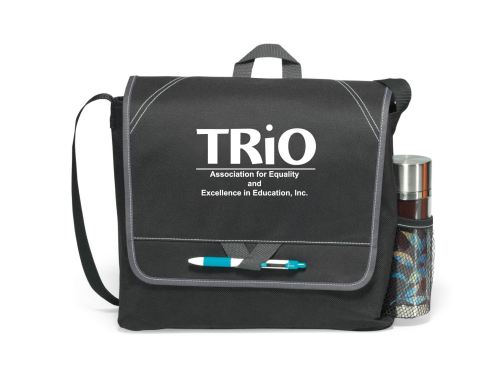 Stylish messenger bag for the busy professional or student. Shoulder strap and top grab handle. Pocket under front flap ideal for storing smart phone or business cards. Stylish contrast stitching. ID window on back.