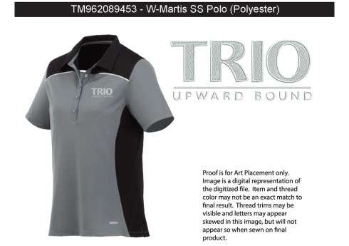 Materials: 100% Micro polyester textured knit with wicking finish. 160 g/m² (4.7 oz/yd²)