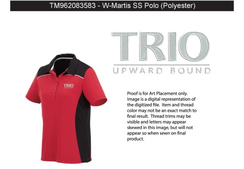 Any player or team can take their style game to the next level in the Martis Short Sleeve Polo. Constructed of 100% micro polyester with a wicking finish and available in five contrasting colour patterns. Laser not available on White/Light Grey/Black , White/Olympic Blue/Black, Navy/Steel Grey/White.