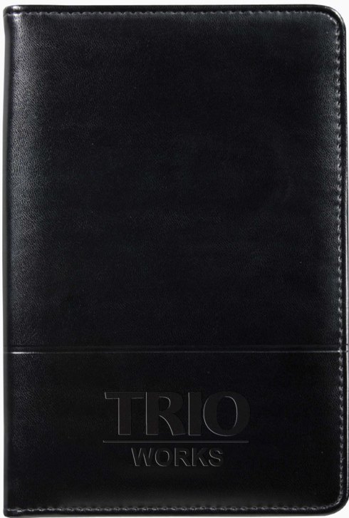 TRIO Works debossed on cover.