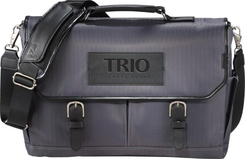 Fashionable and built with high quality materials, this Cutter & Buck® messenger bag is built with the modern traveler in mind. Bag features unique herringbone gray pattern with leather accents with a trendy look, as well as a checkpoint-friendly design, iPad pocket, and organization for all your business needs. This bag will be sure to hold up for a long time no matter what you put it through. Features front pocket with organization, two side pockets, internal main compartment in addition to dedicated checkpoint-friendly laptop compartment. Padded adjustable strap and trolley pass-through. Unique Cutter & Buck® antique nickel hardware and unique Cutter & Buck® Pacific lining.