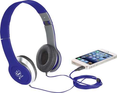 Clean sound and bass is delivered by the on ear headphones. Connect to your iPad, iPhone or other Tablet and Smartphone via 3.5mm jack and deliver the sound that those devices were meant too. Easily fold the headphones down and insert them into the velvet pouch for easy transporting.