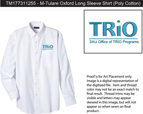 Tulare Oxford Long Sleeve Shirt This classic long-sleeve shirt with button-down collar is tailored with a pearlized button placket and features an upper patch pocket and left chest pocket with hidden utility loops. Double pleats at upper back for a looser fit. Available in four colors.