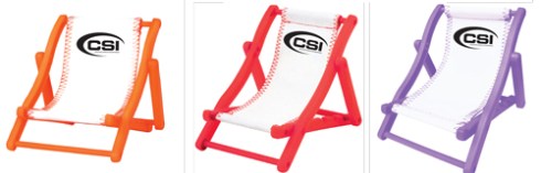 Chair holds your business cards or your cell phone. The perfect product, versatile for any type of promotion.