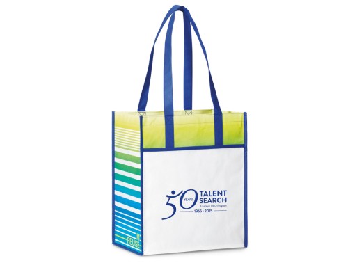 Side and back panels feature on-trend patterns for added appeal Large main compartment with generous gusset for maximum capacity Front slash pocket 26" shoulder straps