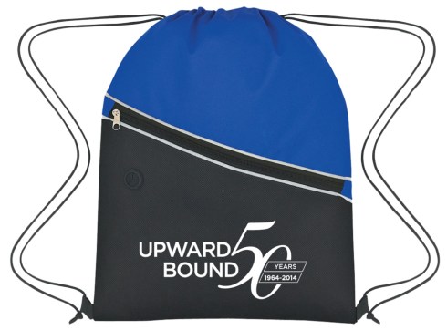 Two tone bag. One color imprint.