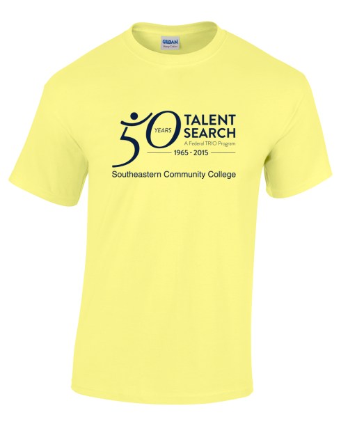 One color imprint tee.