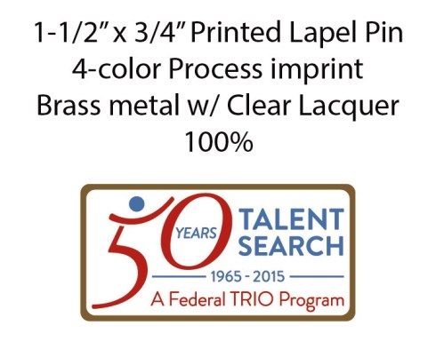 50th UB printed pin E-Proof layout