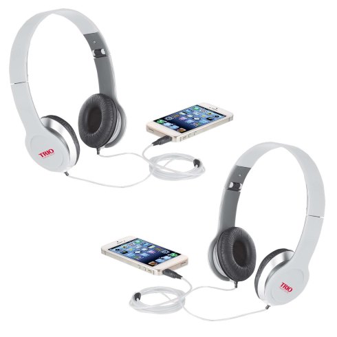 Clean sound and bass is delivered by the on ear headphones. Connect to your iPad, iPhone or other Tablet and Smartphone via 3.5mm jack and deliver the sound that those devices were meant too. Easily fold the headphones down and insert them into the velvet pouch for easy transporting.