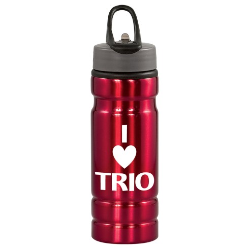 The Expedition 24 ounce Aluminum Bottle offers high quality design, featuring a BPA free liner. The cap presents a leak resistant flip-up straw spout and a carry handle that easily attaches to a bag with a clip or carabiner. This popular aluminum bottle is perfect for school bookstores, outdoor stores, and any company store looking for rugged bottle design. Sponsoring a sporting event and in need of a giveaway? The Expedition24 with your logo is sure to be a hit.