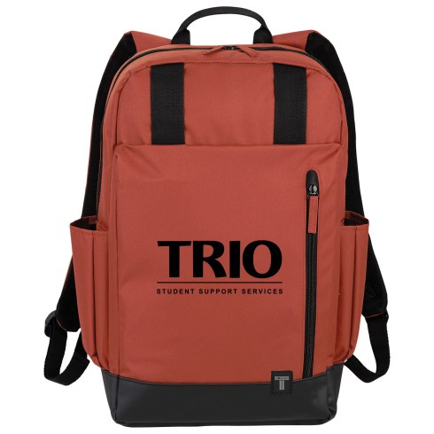 Tranzip - navigate your way through the city with style. Rucksack-style commuter with space for your tablet, a laptop up to 15.6" and all of your tech accessories in the interior mesh pocket. Front organizer stores pens, business cards, flash drives and snacks. Top flap holds quick access items. Side water bottle pockets.